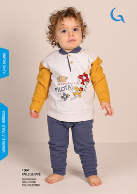 PIGIAMA NEONATO M/L 1064 Tellini S.r.l. Ingrosso Abbigliamento